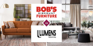 Bob's Discount Furniture vs Lumens