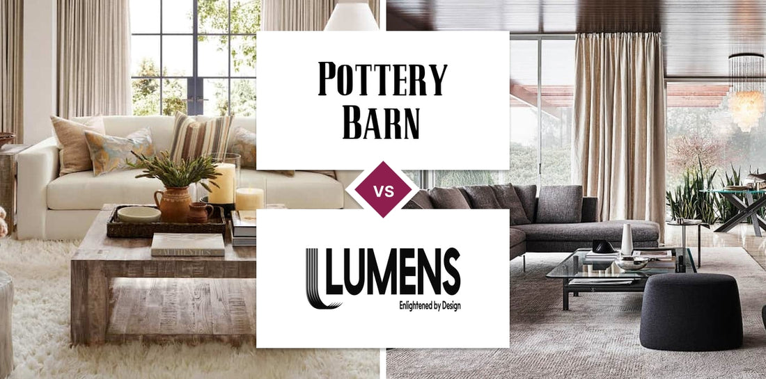 Pottery Barn vs Lumens