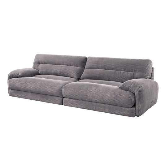 Cadenza - Corduroy Sofa - Gray