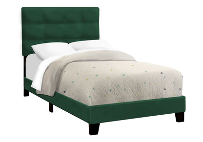 Bed, Upholstered, Frame Only, Transitional