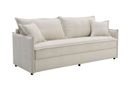 Elisea - Sleeper Sectional Sofa With 2 Toss Pillows - Beige