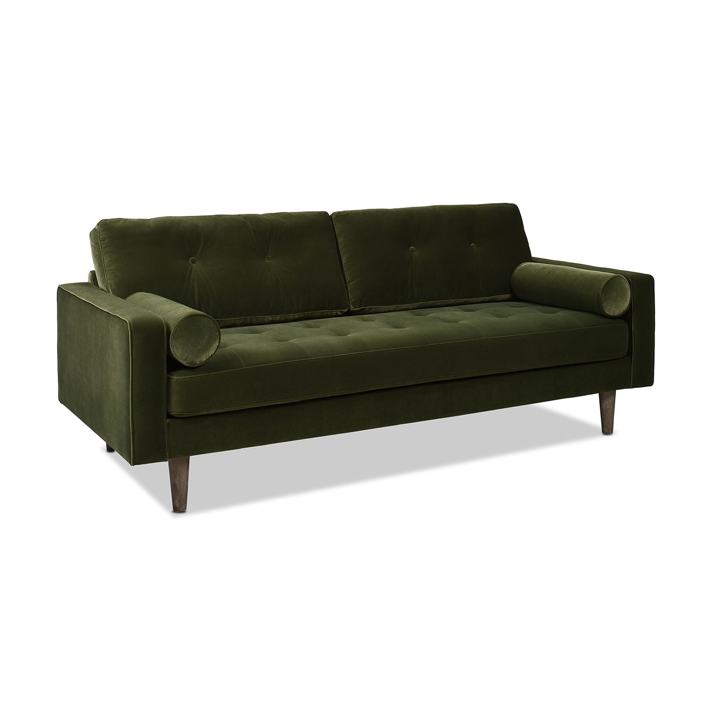 Nicholas - Mid-Century Modern Sofa - Olive Green