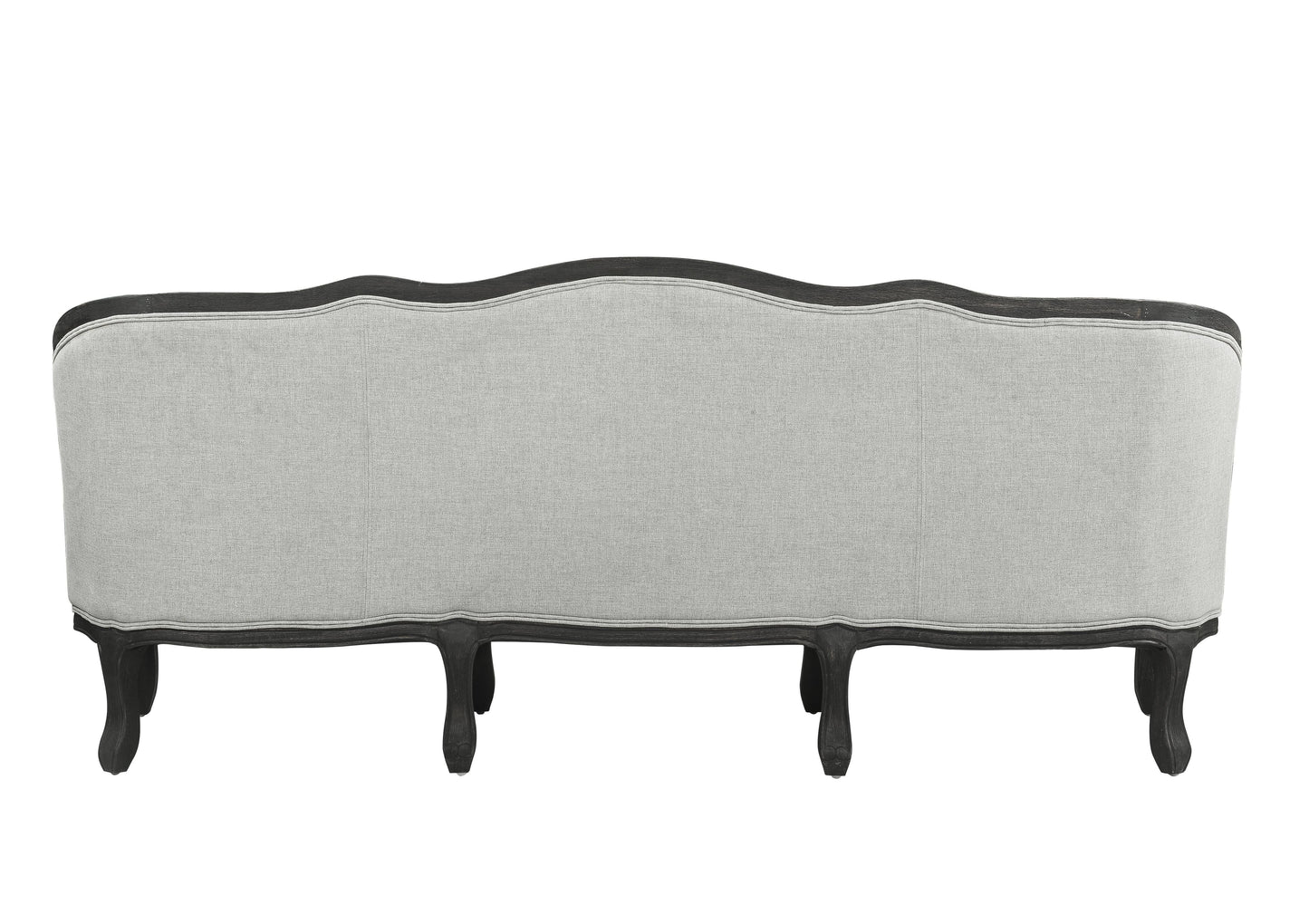 Samael - Sofa With 3 Pillows - Gray / Dark Brown