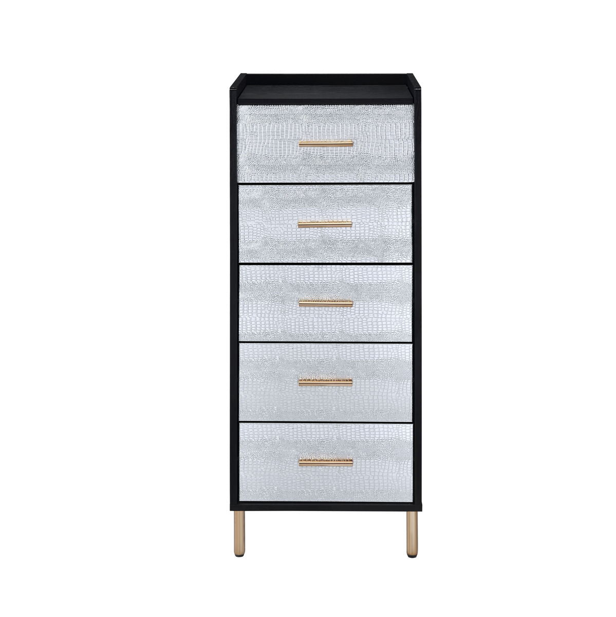 Myles - Jewelry Armoire - Black / Silver / Gold