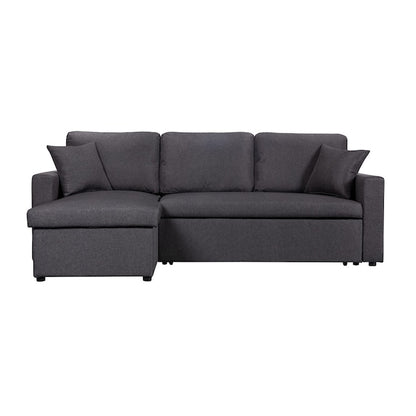 GZMR 82-in Modern Dark Gray Polyester/Blend Sofa