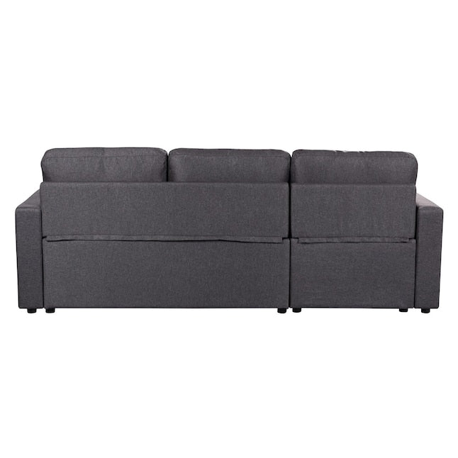 GZMR 82-in Modern Dark Gray Polyester/Blend Sofa