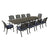 Black / 11 Pc. Table, 10 Chairs