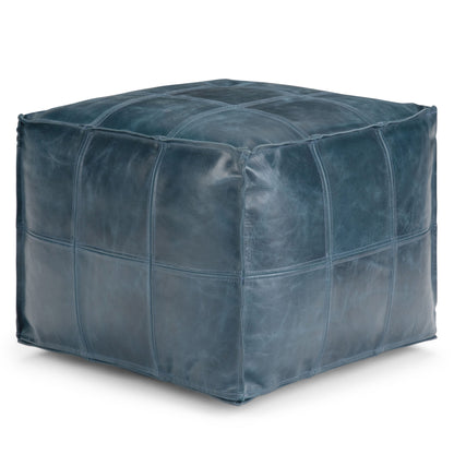 Manning - Square Pouf - Teal