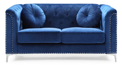 Stylish Sloped Arm Loveseat