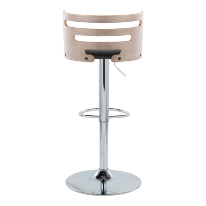 Cosi - Sophisticated Design Adjustable Barstool With Swivel (Set of 2)