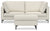 76 inch Ottoman Set / Cream