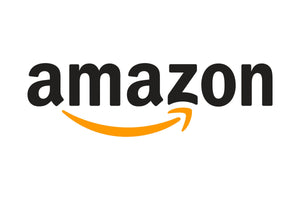 The image displays the Amazon logo, which features the word "amazon" in lowercase black letters. Below the text, there is a yellow arrow that starts from the letter "a" and points to the letter "z," forming a smile. The background is white.
