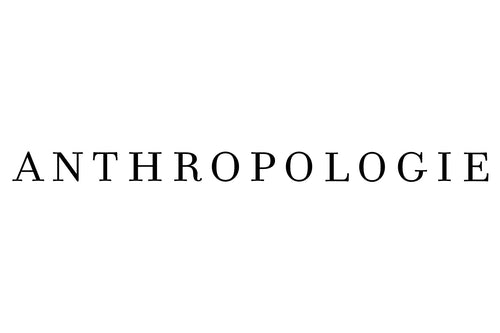The image displays the word "ANTHROPOLOGIE" in all capital letters with a simple, elegant serif font on a white background.