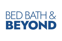 The image shows the logo of Bed Bath & Beyond. The text "BED BATH & BEYOND" is written in bold blue font on a white background, with "BEYOND" in a larger font size than the rest.