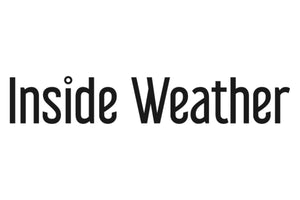 The image displays the words "Inside Weather" in a bold, black font on a plain white background.
