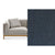 Indigo Blue / LAF - Chaise on the Left / Natural