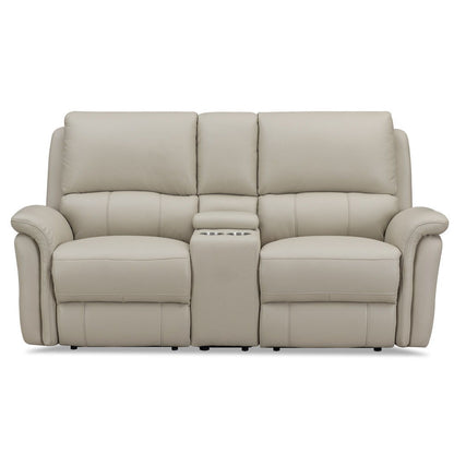 Erindale - Power Headrest Zero Gravity Reclining Loveseat With Console - Off White