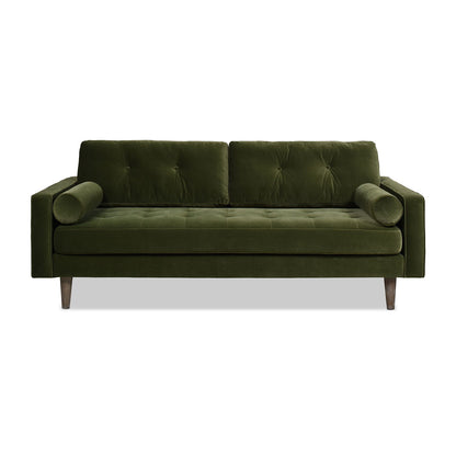 Nicholas - Mid-Century Modern Sofa - Olive Green