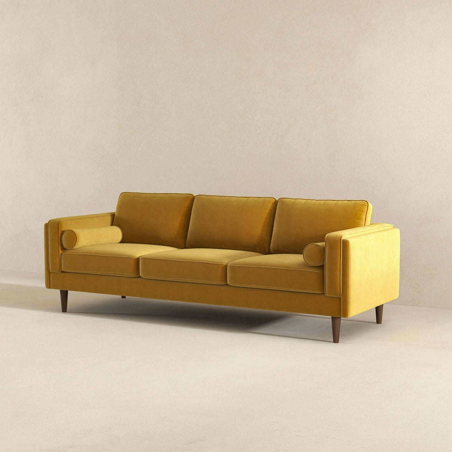 Amber - Mid-Century Modern Luxury Modern Velvet Sofa