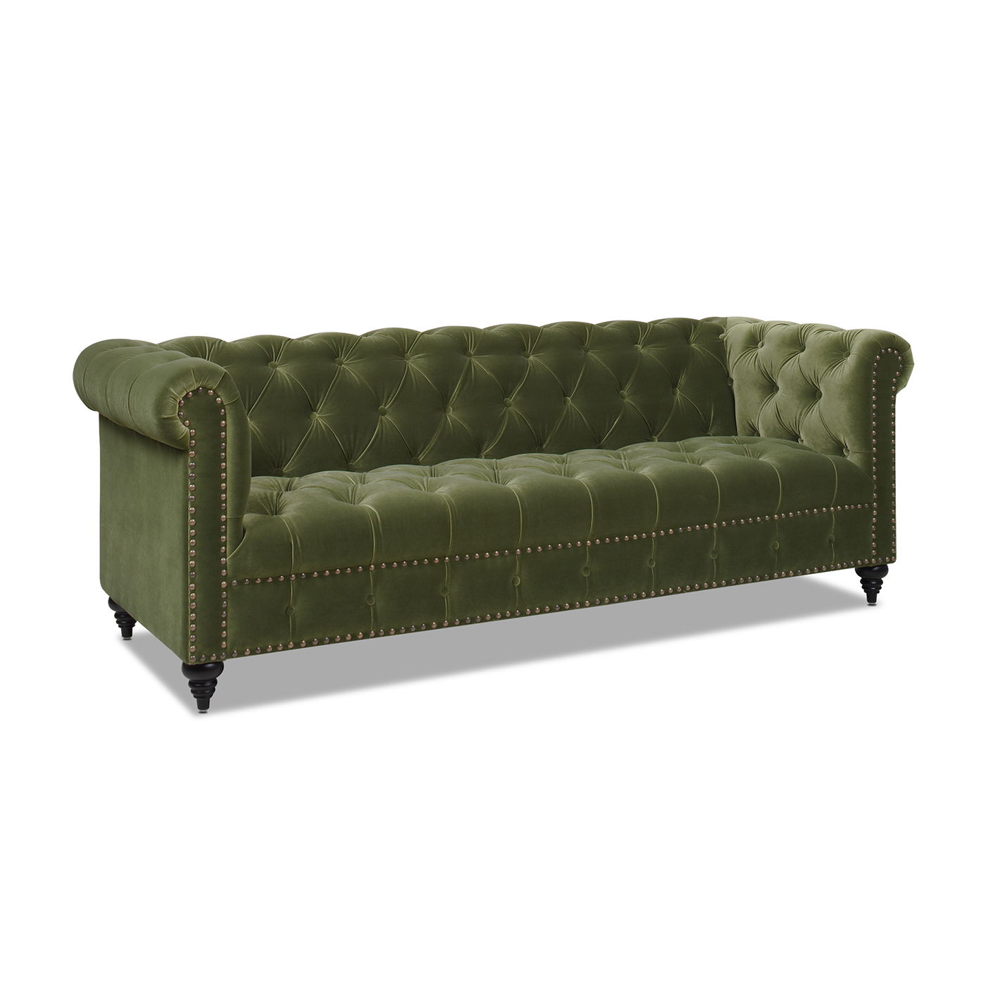 Alto - Tufted Chesterfield Sofa - Olive Green