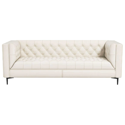 Evelyn - Mid-Century Modern Leather Luxury Chesterfield Sofa