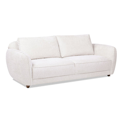 Sharon - Puffy Arm Sofa - Alpaca Off-White