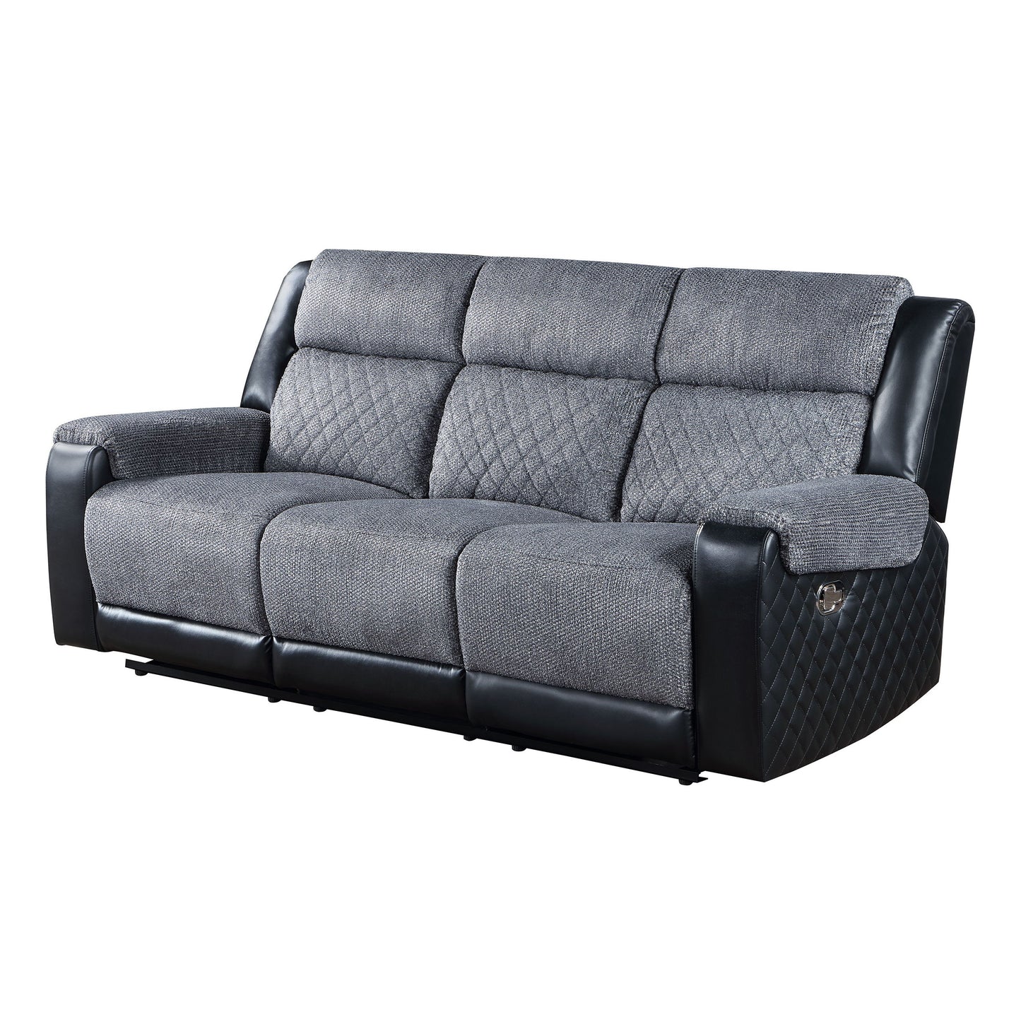 Alicia - Reclining Sofa - Gray / Black