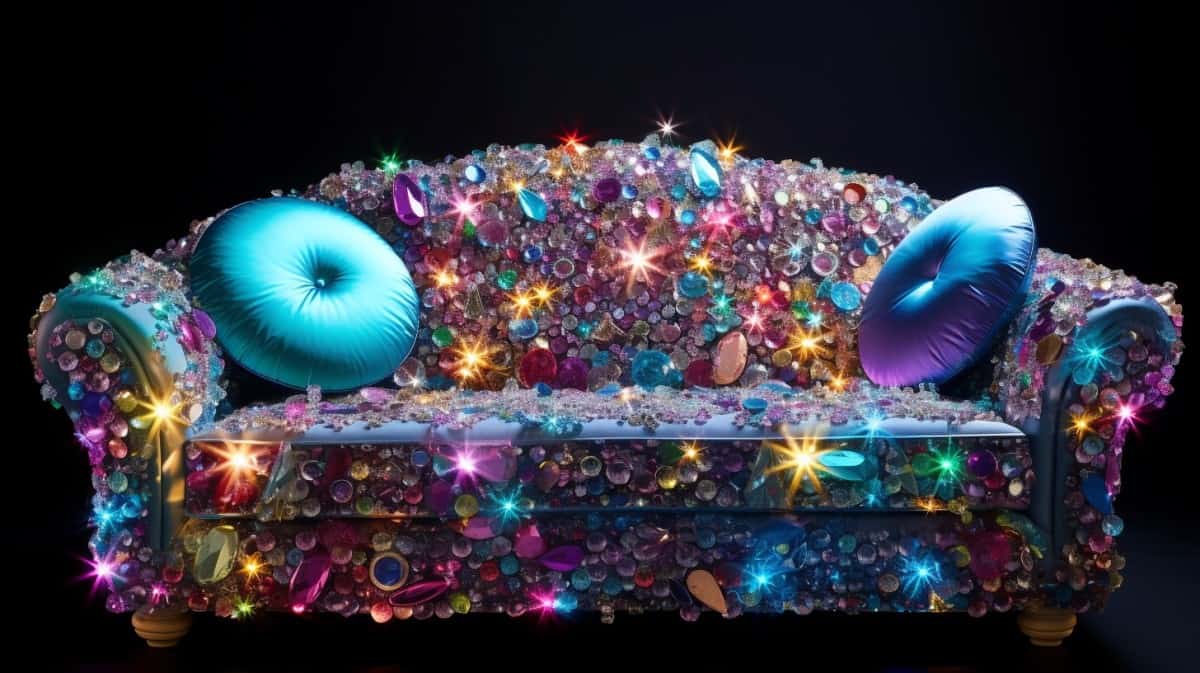 bedazzled couch