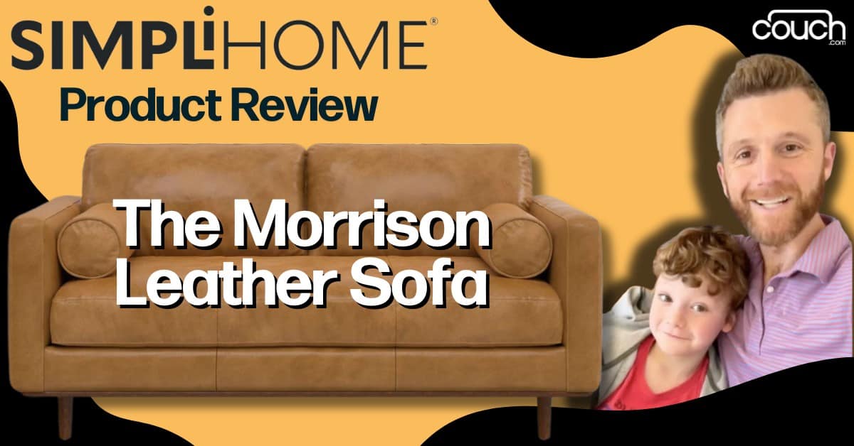 Simpli Home Morrison Leather Sofa Review